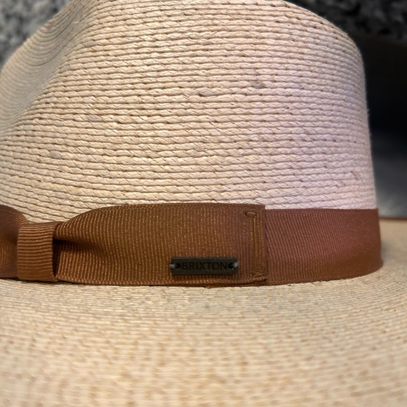 Brixton Cream and Brown Fedora Hat - Picture 4 of 9